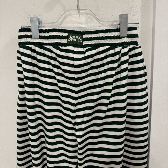 Daily Drills Black and White Striped Track Pants - Picture 4 of 4